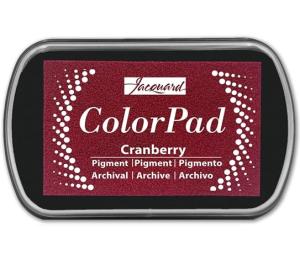 Jacquard ColorPad Waterproof Dye Ink Pad  - Cranberry