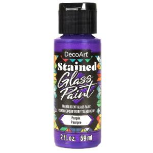 DecoArt Stained Glass Paint - (2oz/59ml) -Purple