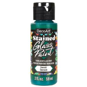 DecoArt Stained Glass Paint - (2oz/59ml) -Emerald