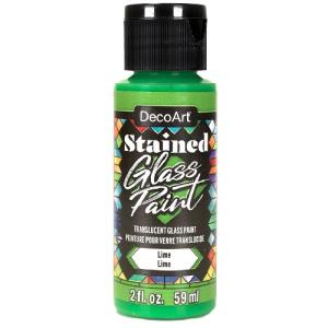 DecoArt Stained Glass Paint - (2oz/59ml) -Lime