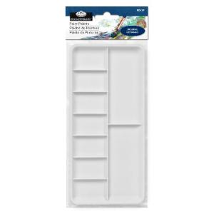 Royal Langnickel Essentials Plastic Rectangle Paint Palette - 9 Wells