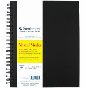 Strathmore 300 Series Mixed Media Art Book (362)8.5" x 11" - (32 sheets, 140lb) Spiral  Bound