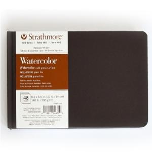 Strathmore 400 Series Watercolor Art Book (467) 8.5" x 5.5"   (48sheets ,140lb)