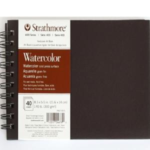 Strathmore 400 Series Watercolor Art Book (467) 8.5" x 5.5"   (40pages ,140lb)