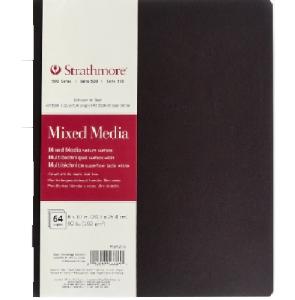 Strathmore 500 Series Mixed Media Art Book (566) 8" x 10"   (32sheets ,90lb) Soft Cover