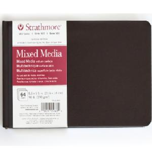 Strathmore 500 Series Mixed Media Art Book (566) 8.5" x 5.5"   (32sheets ,90lb) Hard Cover