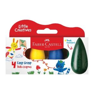 Faber-Castell Little Creatives 4ct Easy Grasp Bulb Crayons