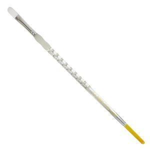 Royal Langnickel Soft-Grip White Taklon Brush - Long Handle, Filbert #4