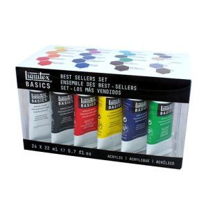 Liquitex Basics Acrylic Tube Set (0.7oz/22ml) - (24 Piece)