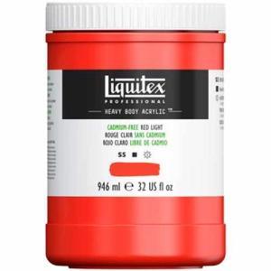 Liquitex Professional Heavy Body Acrylic Paint - (32oz/946ml) Cadmium-Free Red Light