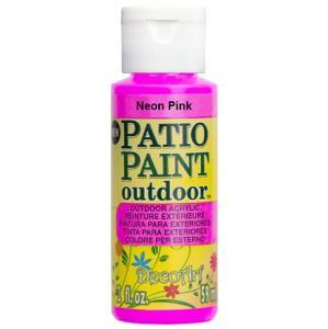 DecoArt Patio Paint Outdoor Acrylic - (2oz/59ml) Neon Pink
