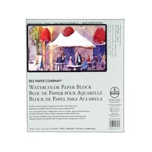 Aquabee 100% Cotton Watercolor Paper Block 7x10 (20sht,140lb) Cold Press
