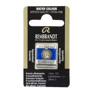 Rembrandt Professional Watercolor Half Pan - 503 French Ultramarine Blue