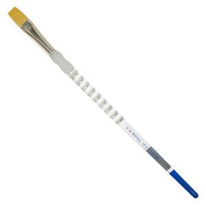 Royal Langnickle Soft-Grip Golden Taklon Brush - Long Handle, Flat #6