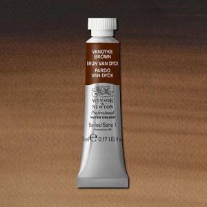 Winsor & Newton Professional Water Colour – (.17oz/5ml) Vandyke Brown