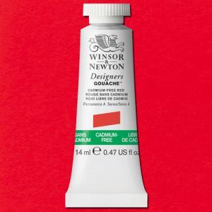 Winsor & Newton Designers Gouache  (0.47oz/14mL) Cadmium-Free Red