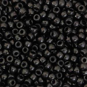 Pony Beads 6mmx9mm- Black (1000ct)