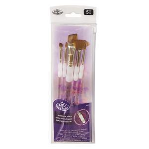 Royal Langnickel Soft-Grip Synthetic Sable Brush Set - (5 Pack) Set #310