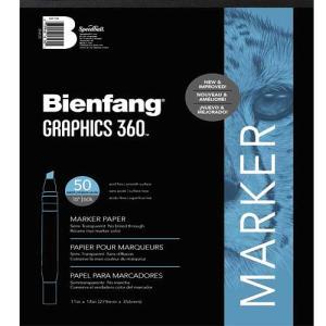 Speedball Bienfang Graphics 360 Marker Pad 11" x 14" - (50 Sheets, 13.5lbs/51gsm) 316130