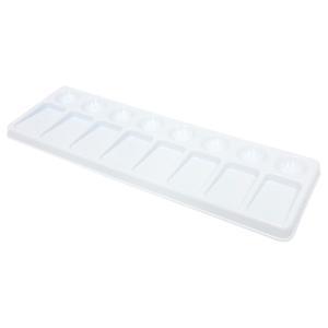 Richeson Plastic Tray 4" x 12" - 8 Round & Slant Wells