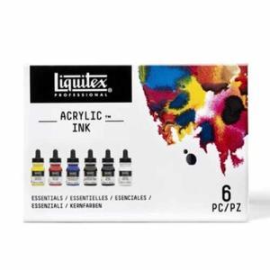 Liquitex Professional Acrylic Ink (1oz/30ml) - (6 Pack) Essentials Primary Colors