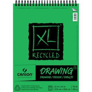 Canson XL Recycled Drawing Pad 11" x 14" - (60 Sheets, 70lb)