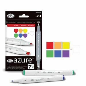 Royal Langnickel Azure Dual-Tip Alcohol Marker Set - 7pc Primary