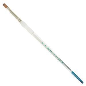 Royal Langnickel Soft-Grip Red Sable Brush - Short Handle, Bright #6