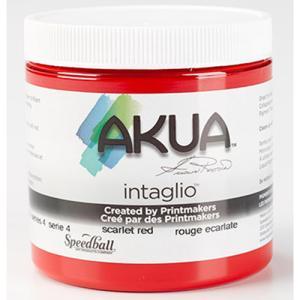 Speedball Akua Intaglio Printmaking Ink - (8oz/237ml) Scarlet Red