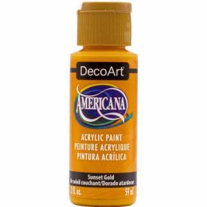 DecoArt Americana Acrylic Paint - (2oz/59ml) Sunset Gold