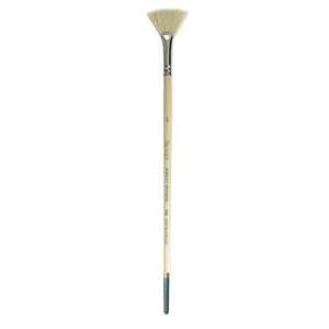 Daler Rowney Robert Simmons Signet Bristle Brush - Fan, Long Handle, Size 4  DR222146004