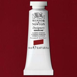 Winsor & Newton Designers Gouache  (0.47oz/14mL) Alizarin Crimson