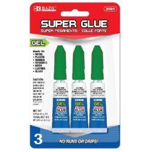 Bazic Super Glue Gel .07oz (2g)(3/Pack)