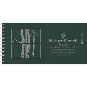Pentalic Multi-Media Nature Sketch Book 6" x 12" - (50 Sheets, 130lb)