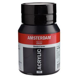 Royal Talens Amsterdam Acrylic Paint - (16.9oz/500ml) Lamp Black