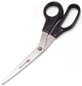8" Bent Stainless Steel Scissors Recycled Handle