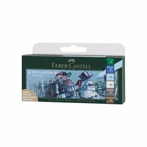 Faber Castell Pitt Artist Pens Wallet- Winterlude (6ct)  167176