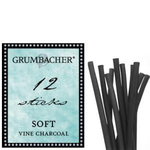 Grumbacher Vine Charcoal Sticks - (12 Pack) Soft