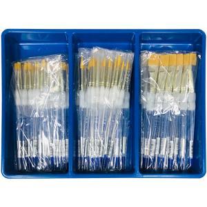 Royal Langnickel Brush Tray Classpack - (72 Brushes) Gold Taklon Soft-Grips