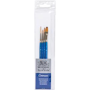Winsor & Newton Cotman Short Handle Brush Set (4 pack)