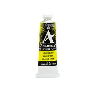 Grumbacher Academy Oil Paint - (1.25oz/37ml) Lemon Yellow