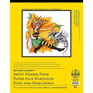Bee Paper Artist Marker Paper Pad 11" x 14" - (30 Sheets, 110lb)