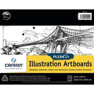 Canson Plein Air Illustration Artboard Pad 8" x 10" - (10 Sheets)