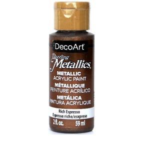 DecoArt Dazzling Metallics Acrylic Paint - (2oz/59ml) Rich Espresso