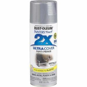 2x Ultra Cover 12oz Satin Spray- Aluminum