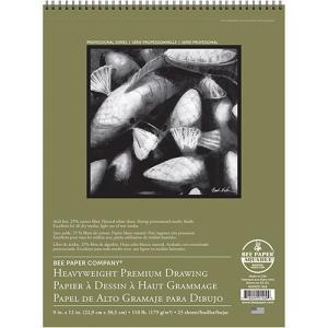 Bee Paper Heavyweight Premium Drawing Pad 9" x 12" - (25 Sheets, 110lb)