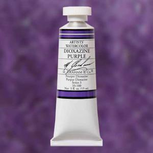 M. Graham & Co. Watercolor Paint – (0.5oz/15ml) Dioxazine Purple
