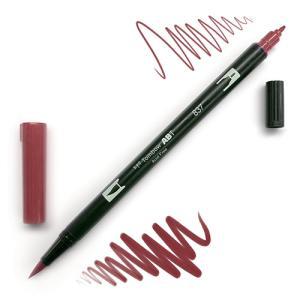 Tombow Dual Brush Pen -Wine Red 837