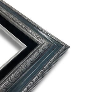 Closeout Econo Frame Silver Blue with Black Liner - 4"x5"