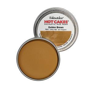 Enkaustikos Hot Cakes Encaustic Wax Paint - (1.5oz/45ml) Golden Brown